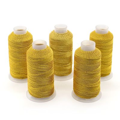 DIY Металлическая нить из пряжи Золото и серебро Шелковые многоцепочечные вышивки для изготовления ювелирных изделий