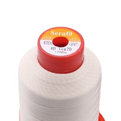 Tex135 Serafil Полиэстерная швейная нить Идеально подходит для прочного закрытия швейных пакетов из холста