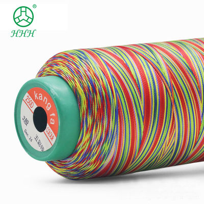 Красочная высокопрочная полиэстерная швейная нить для Kangfa Industrial 3ply 6ply 5colors