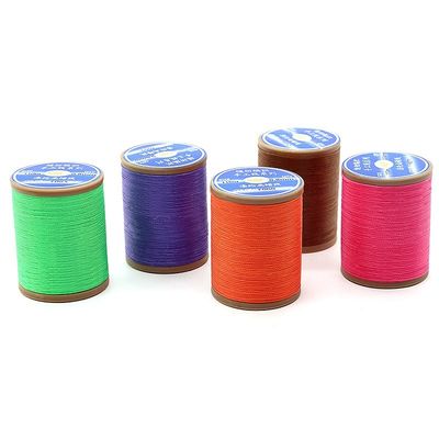 Полиэстер 0,8 мм плоская восковая нить для ручной шивки кожи DIY Маленькая ручная нить