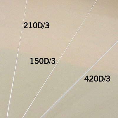 TEX135 Найлоновая нить для прочности и низкого сжатия Сырья белая швейная нить 420D/3 TKT20