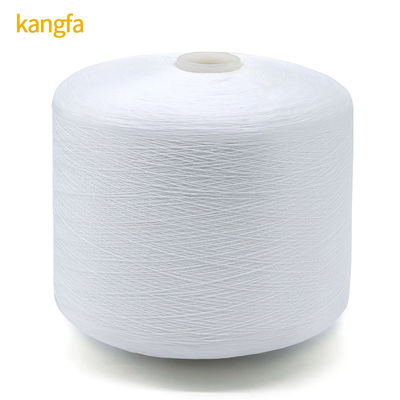 Сырая белая 150D/3 Tex45 TKT60 полиэстерная швейная нить с низким сокращением и долговечностью
