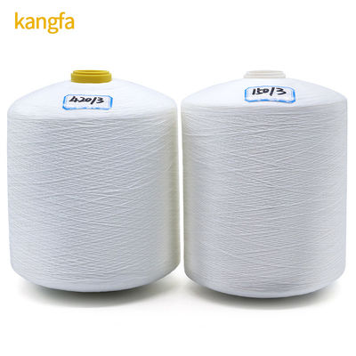 Сырая белая 150D/3 Tex45 TKT60 полиэстерная швейная нить с низким сокращением и долговечностью