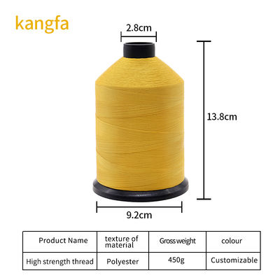 Kangfa Polyester Bonded Thread For Hand Knitting Sustainable Stitching with Ring Twist (Кангфа полиэстерная свёрнутая нить для ручного вязания)