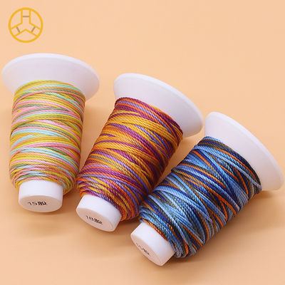 12g 18PLY 40 цветов Поставка 100% полиэстер многоцветная швейная нить полиэстерная косуля