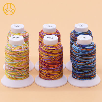 12g 18PLY 40 цветов Поставка 100% полиэстер многоцветная швейная нить полиэстерная косуля