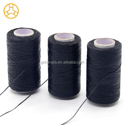 Kangfa 50M/Roll 0,8mm Плоская восковая нить для кожевенного ремесла обувь сумка ремень бохо ткачество