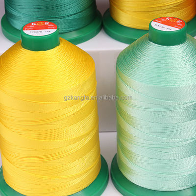 Высокая прочность на растяжение 100% TEX270 840D/3 400g Полиэстерная швейная нить для кожи прочной