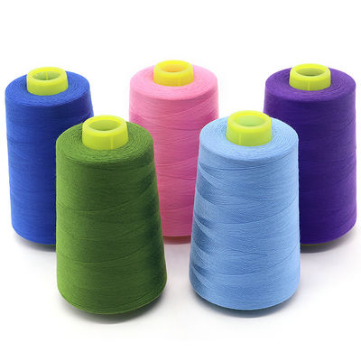 Полиэфирная швейная нить Tkt120 прямой товар 100% Spun 40/2 3000yds для подушек