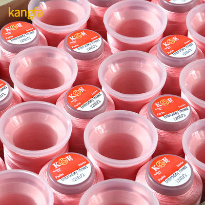 Kangfa Small Cone 1000M 40 цветов 100% полиэстерная вышивка Нить профессионального качества
