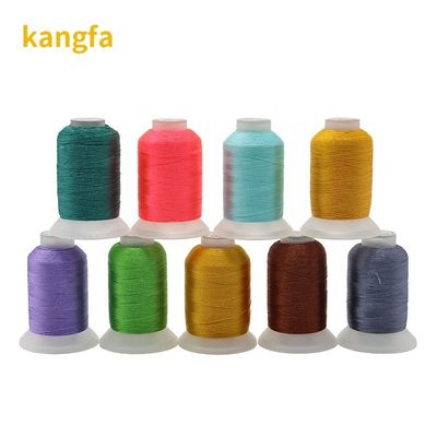 Kangfa Small Cone 1000M 40 цветов 100% полиэстерная вышивка Нить профессионального качества