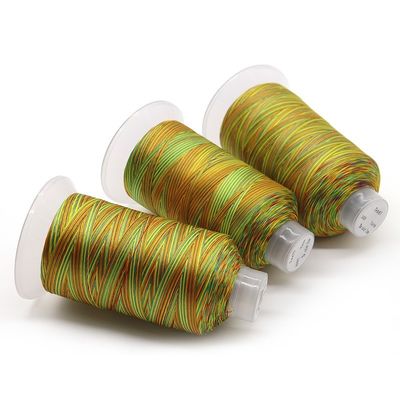 Высокая прочность 250 г полиэфирная нить 150D / 3 Tex45 в многоцветной для индивидуального использования