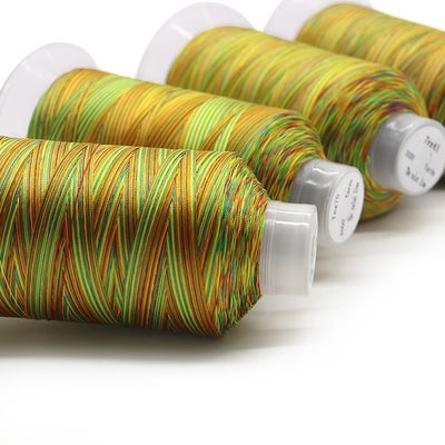 Высокая прочность 250 г полиэфирная нить 150D / 3 Tex45 в многоцветной для индивидуального использования