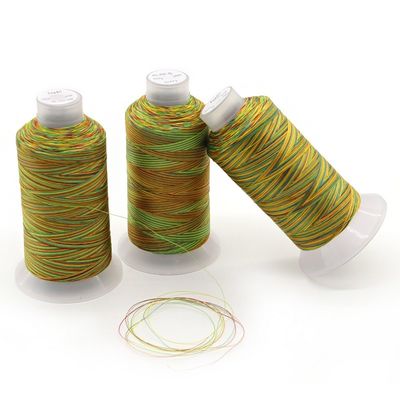 Высокая прочность 250 г полиэфирная нить 150D / 3 Tex45 в многоцветной для индивидуального использования