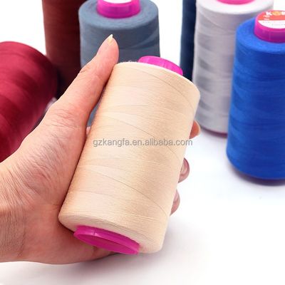 Низкий MOQ 40/2 5000yds Полиэстерная швейная нить для швейной машины с 100% полиэстером