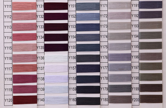 Boho Rich Color Machine Шелковая нить вышивка нить для устойчивого диаметра 0,13 мм