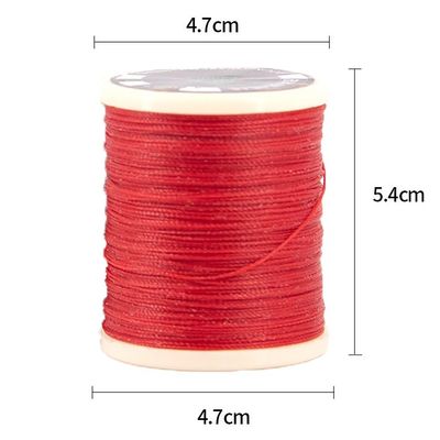 30г Одноролловая круглая восковая нить DIY Ручная сборка 0,65 мм Кожа швейная полиэстерная нить