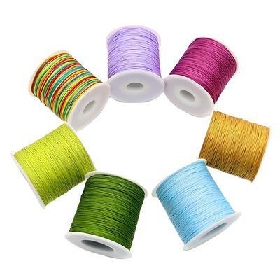DIY Tassels Beading String Chinese Knot Cord/Rope/Thread for Macrame Cord Bracelet (Сделать самостоятельно тазлы с бисерами) Китайский узел шнур/шнур/нитка для браслета с макрамом