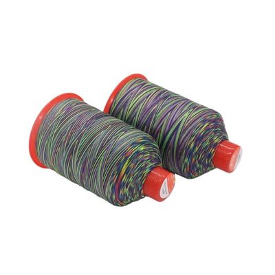 Tex 70 Multi Color Rainbow 69 Nylon 66 FDY Bonded Thread with Pattern Dyeed и вес 250 г