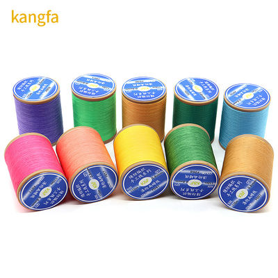 100% полиэстер 57G вес плоская восковая нить для вязания Hilo Encerado Para Coser Zapatos