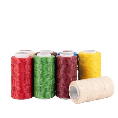 Трикотаж 0.8MM 210D Core Spun Yarn High Tensile Polyester Fiber Flat Braided Wax Thread (Сердечная пряжа из полиэстеровых волокон с высокой прочностью)