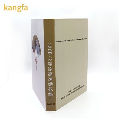 Вышивка шелковые нитки цветные карточки Книга 5000y длина / конус и 100% полиэстер